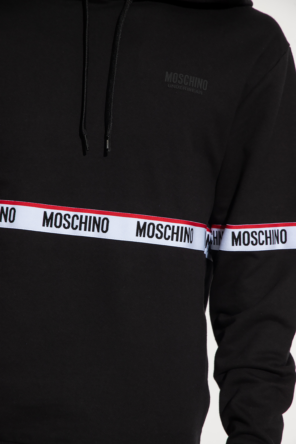 Black Hoodie with logo Moschino Vitkac Germany